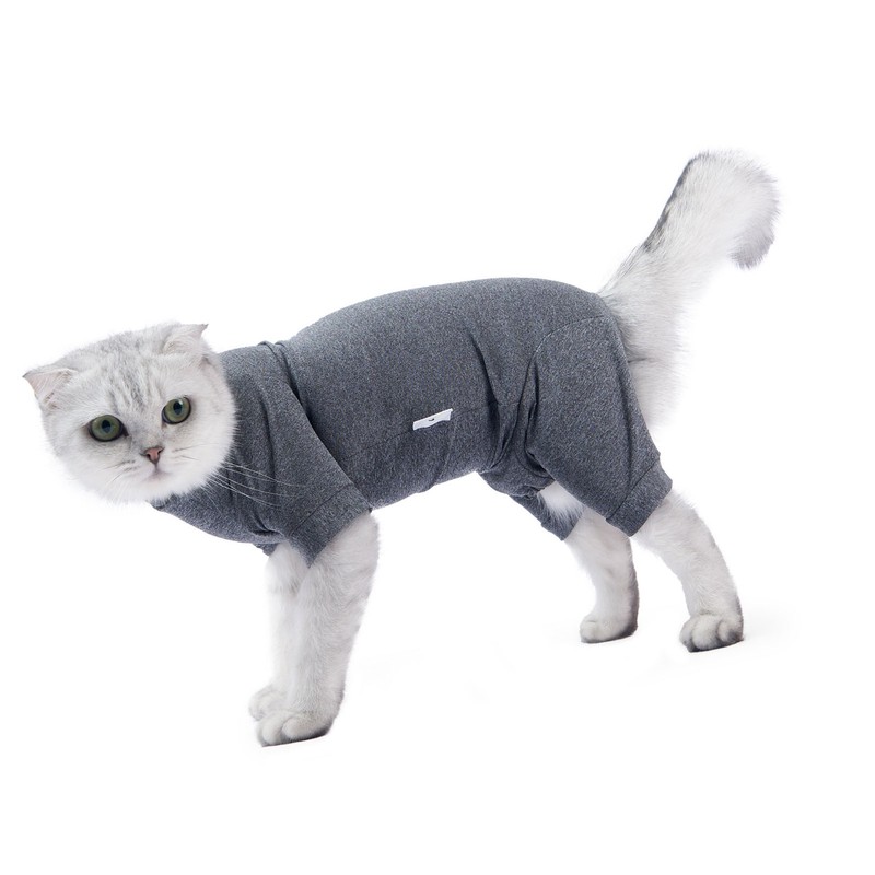 Cat Recovery Suit 4 Legged Prevents Hair Loss Highly Elastic