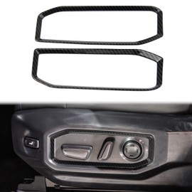 Fewshaw Carbon Fiber Front Seat Adjustment Button Panel Trim Accessories for Toyota Tundra 2022-2026 Sequoia 2023-2026(Outer Frame)