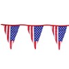 jojofuny 2pcs 12 12-Pennant American Flag Banner Star Stripe Pull
