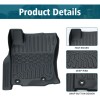 top-automall For 2013-2024 Toyota 4Runner All-Weather TPE Rubber Mats Black