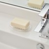 iDesign Plastic Soap Saver, Holder Tray for Bathroom Counter, Shower,