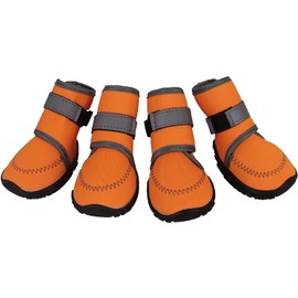 Dog Boots, Dog Shoes, Dog Shoes, Indoor Shoes, Small and Medium Size Dog Boots, Dog Shoes, Rain Shoes, Pet Shoes, Includes Reflective Tape at Night, Paw Protection, Easy to Put On, Anti-Slip, Rainy
