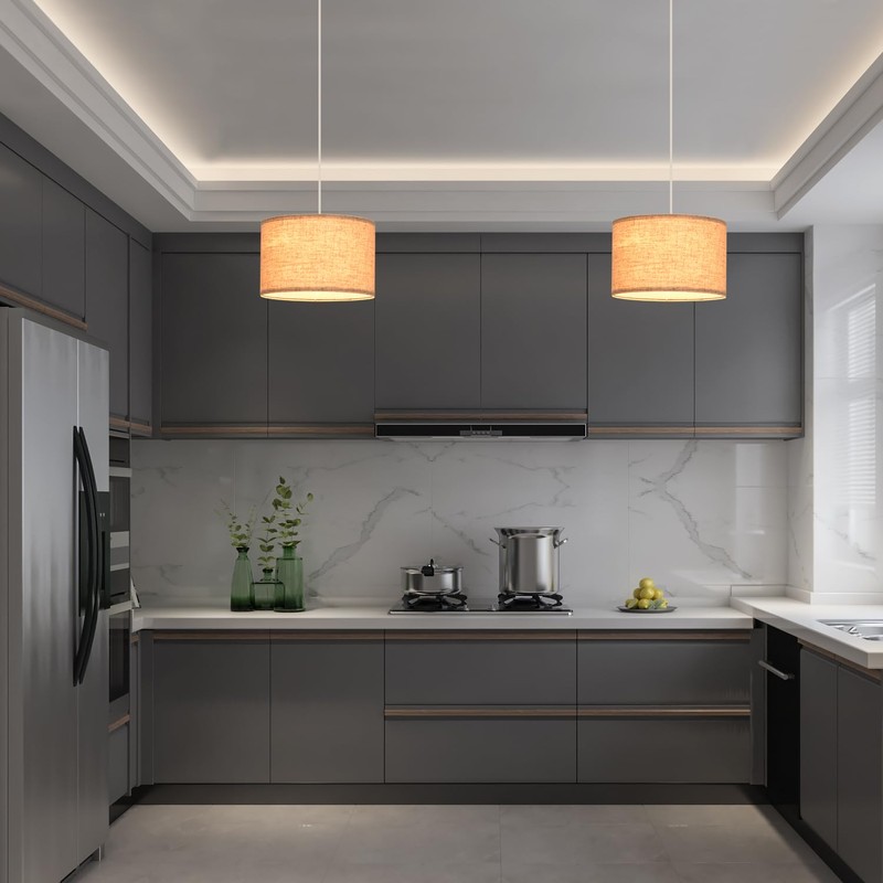 IHENGYANLT 2 Pack Plug in Pendant Light, Hanging Light with