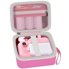 PAIYULE Camera Case Compatible with Instant Camera for Digital Video Cameras Storage Holder BagCamera And Print Paper(Box Only) (Light Pink)