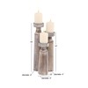 Deco 79 30972 Candle Holder, Brown