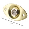 CENPEK 2 Pack Gold Thick Oval Dented Electric Guitar Jack