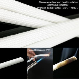 Exhaust Hose for Power Generators 25 mm Exhaust Pipes Auxiliary Heater 300 cm Insulation Hose High Temp Fibreglass Sleeving for Heaters Air Air Conditioning ... (300)