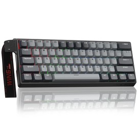 AULA WIN60 HE PRO 60% Mechanical Gaming Keyboard Wired, Magnetic Switch Hot Swappable, Adjustable Actuation Rapid Trigger Mode, 8000Hz Polling Rate, RGB Small Keyboard 60 Percent Compact Design for PC