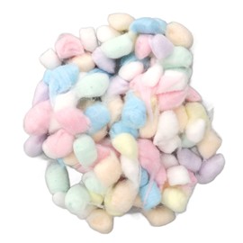 AMONIDA Hamster Cotton Ball, 1 Bag Soft Cotton Ball for Small Animals, Heat and Ventilation for Winter, for Hamsters for Chinchilla (Rainbow)