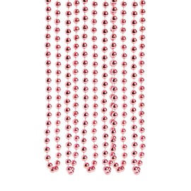 Fun Express Light Pink Beaded Necklaces Mardi Gras Beads - Valentine's Day - 48 Pieces