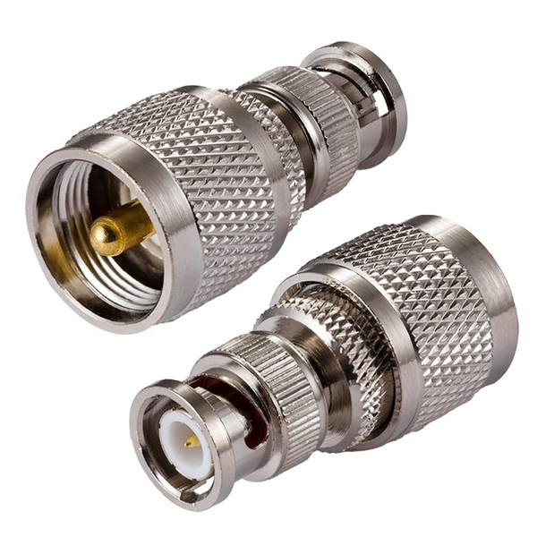 POBADY CB Radio Adapter PL259 UHF Male to BNC Male
