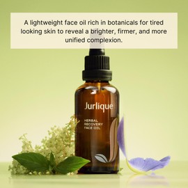 Jurlique - Herbal Recovery Face Oil - Restores Radiance - Visibly Minimises Fine Lines - Intense Hydration - Boost Glow - 100% Natural Plant Extracts - All Skin Types - Natural Ingredients - 50ml