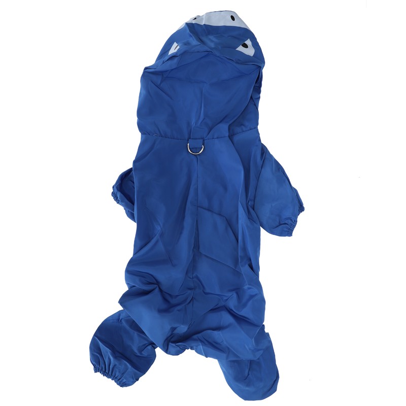 Dog Cute Raincoat Hooded Cloak Rain Jacket Cover Waterproof Polyester