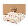 Sushing Luxury Printed Fleece Warm Blanket, Soft Lightweight Velvety Plush