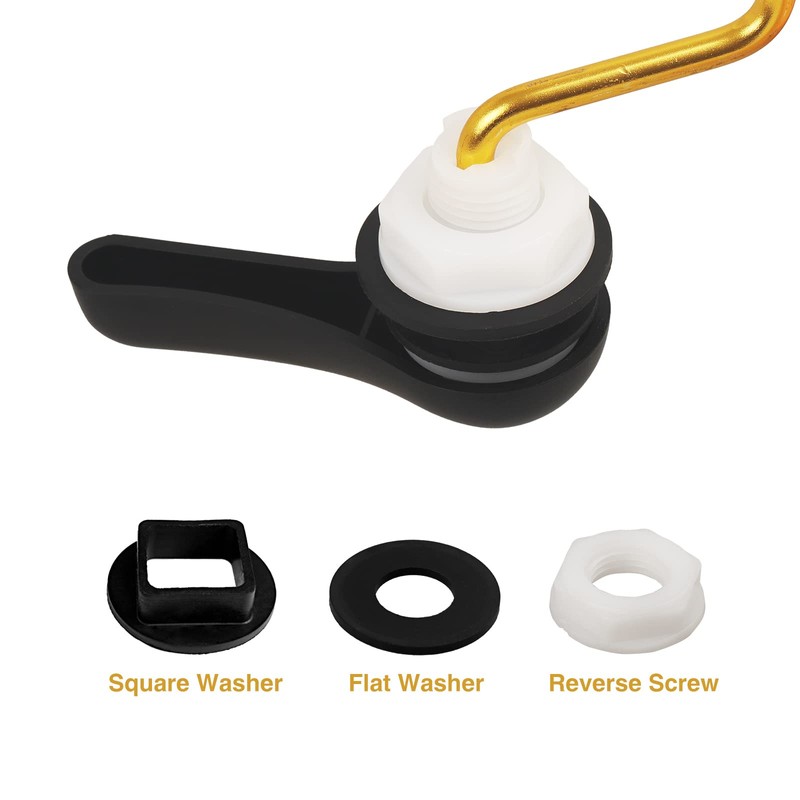 Opzour Toilet Handle Replacement Kit - Universal Toilet Lever with