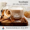 NORDIC SCHILLER Double-walled coffee glasses, latte macchiato glasses, double-walled, 2