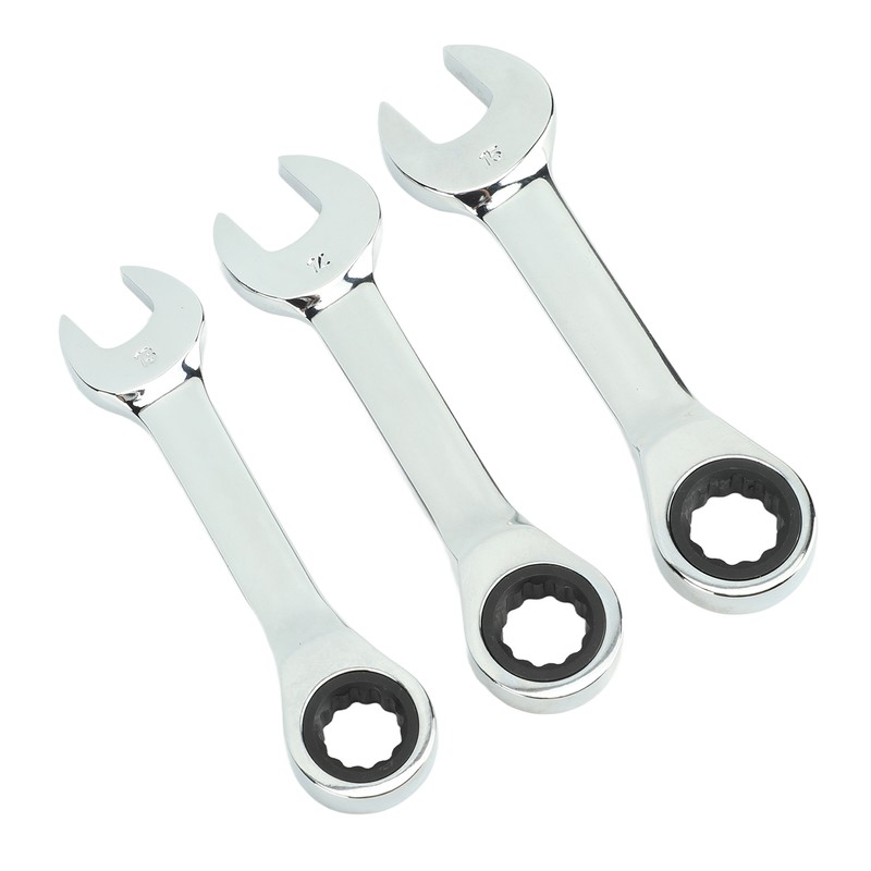 3Pcs Ratchet Wrench 72 Tooth 13mm 14mm 15mm Tool Steel