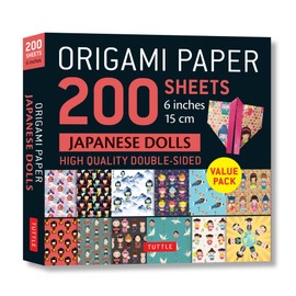 Origami Paper 200 sheets Japanese Dolls 6 (15 cm): Tuttle Origami Paper: Double Sided Origami Sheets Printed with 12 Different Designs (Instructions for 6 Projects Included)