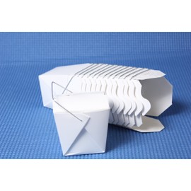 White Chinese Take Out Boxes 100 8oz