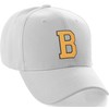 Classic Baseball Hat Custom A to Z Initial Team Letter,