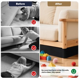 Sellmazon Under Couch Blocker for Kids and Pet Toys, 3 inch x 123inch, Toy Blocker for Bed and Furniture, Stop Toys Going Under Sofa