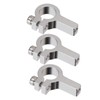 3Pcs Tube Clamp Hub Aluminum Shaft Clamping M4 Thread Mounting