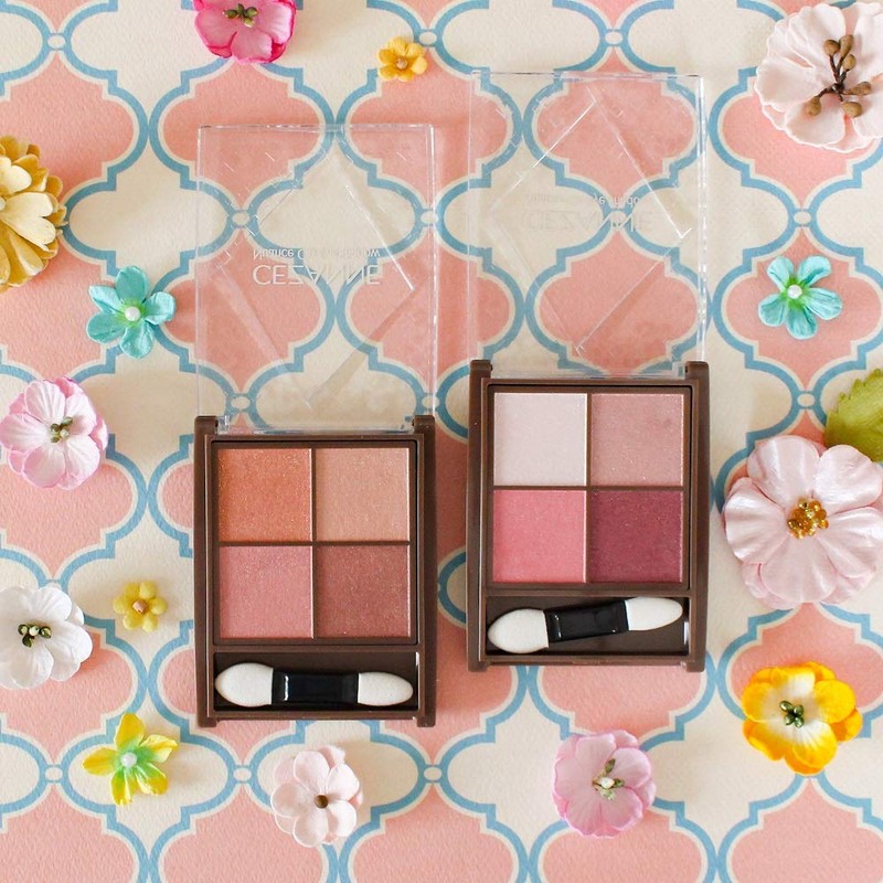 Cezanne Nuance On Eye Shadow 02 Rose Quartz 4 Color