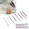 100Pcs Heat Erase Pens Erasable Smoother Writing Various Colors Fabric