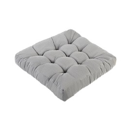 LYLNBYWK Meditation Floor Cushions, Thickened Floor Pillow for Adults, Large Square Pillows Seat Cushion for Tatami Living Room Yoga, Memory Sponge Block Added, 22x22 Inch, Grey