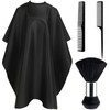 FEBSNOW Hair Cutting Cape Kit,Professional Barber Cape with Neck Duster