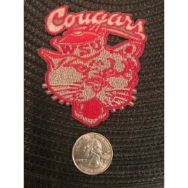WSU Wazzu Washington State Cougars Vintage Embroidered Iron-On Patch 3” X 2.5"