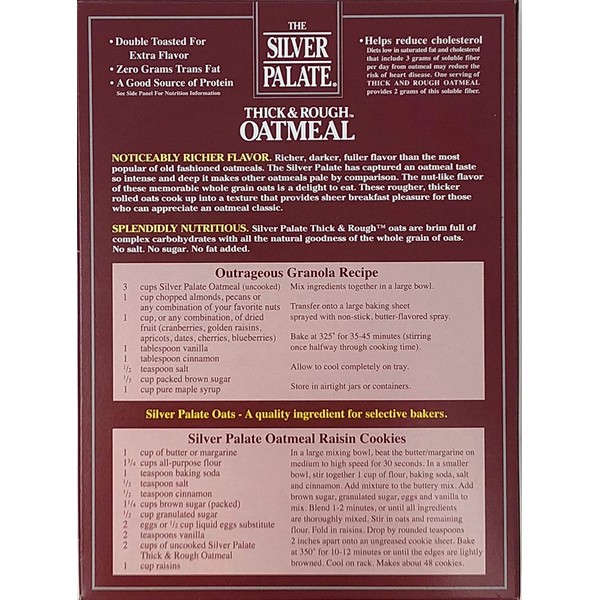 The Silver Palate Oatmeal, Thick & Rough, 14-Ounce Box (Pack of 4)