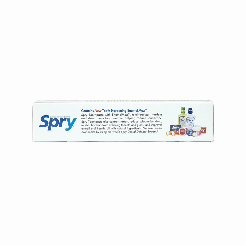 Spry Natural Xylitol Toothpaste 5oz for Adults and Kids -
