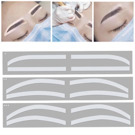 6 Pairs Eyebrow Tattoo Auxiliary Stickers Disposable Adhesive Eyebrow Template Sticker Female Disposable Adhesive Eyebrow Template Sticker