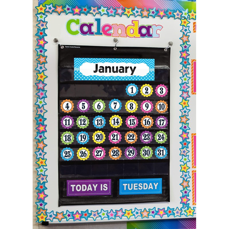 Teacher Created Resources Polka Dot Flower Calendar Days (TCR5279)
