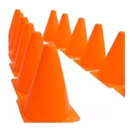 Hacer y Aprender Conos De Señalización Deportes Niños C/ 12 Pz. Colores, 23cm