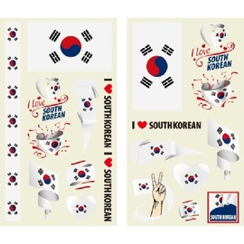 G&G 2022 Qatar World Cup Round of 16 Cheering Stickers (10-piece set) - Fluorescent World Cup Support Stickers 01. Republic of Korea 10-piece set (5 sheets each) 2ea