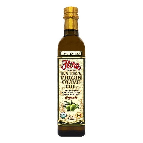 Extra Virgin Olive Oil by Flora Foods – 500ml (Organic & Cold Pressed)
