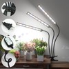 GooingTop Grow Light LED Gooseneck Lamp,Triple-Head Full Spectrum 222 LED