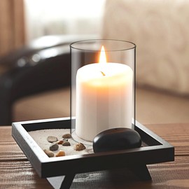 MAGICLULU 2Pcs Transparent Glass Candle Covers, Bottomless Candle Chimney Tube for Home Decoration, Weddings, Banquets, Hurricane Glass, 3.93X2.75 Inch