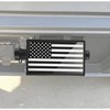 Locking American Flag Trailer Hitch Cover - Patriotic Aluminum Hitch