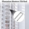Jetec 40 Pieces Plantation Shutter Repair Kit Replacement Louvers Staples