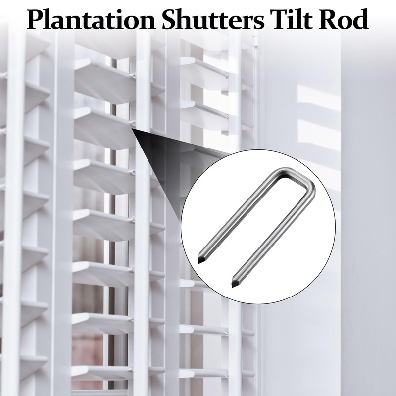 Jetec 40 Pieces Plantation Shutter Repair Kit Replacement Louvers Staples