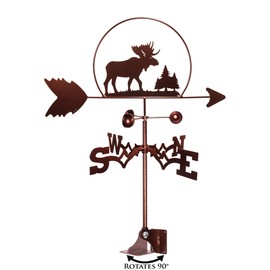SWEN Products Moose Wildlife Weathervane (Adjustable Mount Included)