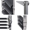 YACHARIES Boat 4 Step Ladder 316 Stainless Steel Folding Ladde,