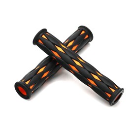 2 Pack Rubber Brake Lever Protection Covers - Anti-Slip Handle Sleeve for Motorcycle Dirt Mountain Road Bike Bicycle (Orange)