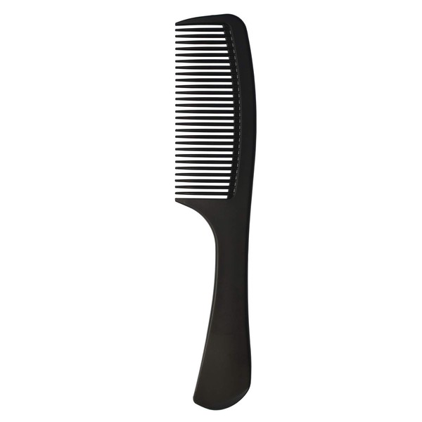 Hair Comb - a Professional Black Carbon Fibre Detangling Hair Comb by Tongtletech, Barber Comb Hairdressing Hair Styling Comb Heat Resistant Anti-static Handgrip Comb for Long, Wet or Curly Hair Comb