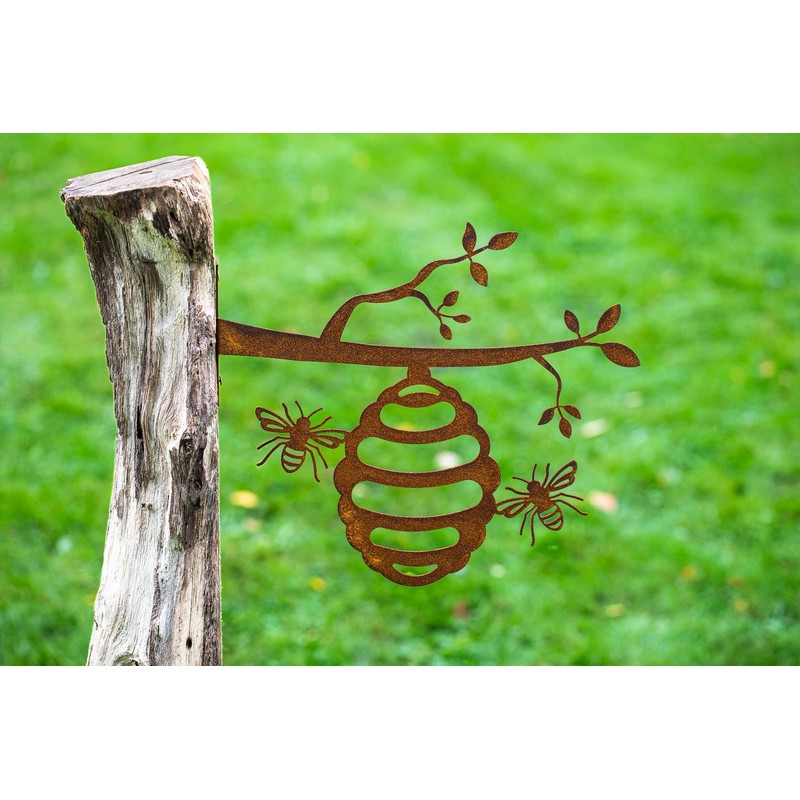 Bornhöft Garden Stake Tree Stake Metal Rusty Garden Decoration Patina