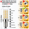 ALIDE E12 LED Candelabra Light Bulbs 6W C7,Replace E12 60