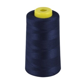 OVERLOCKING Thread - Polyester - Sewing Thread - 4 x 5000 Meters (5468 Yard) - (Navy Blue)